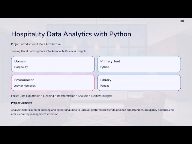 Hospitality Data Analysis with Python | Business Problem & Project Overview (1)