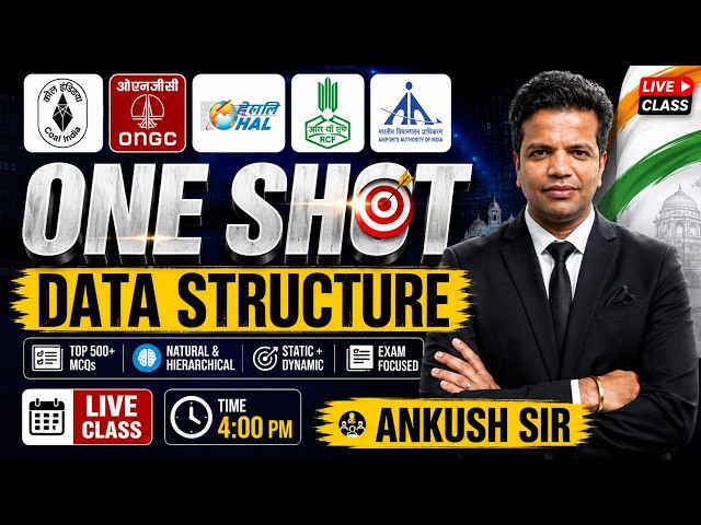 Data Structure One Shot | CIL Exam | IOCL Exam | HAL Exam | Computer Science