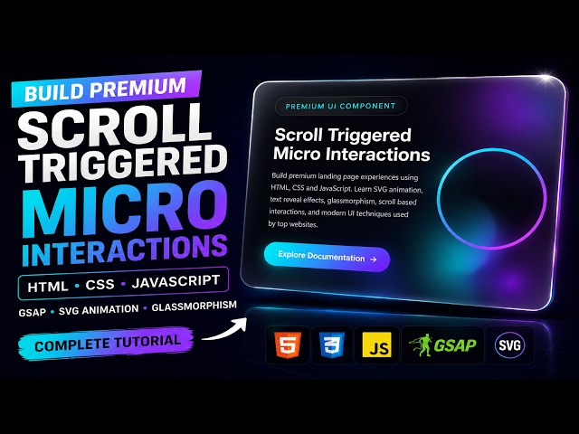 How to Build a 3D Scroll Micro-Interaction with Pure HTML CSS & JavaScript