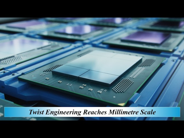 Twist Engineering Reaches Millimetre Scale