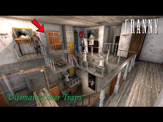 Granny Recaptured - The INSANE Laser Trap Around The ULTIMATE Custom Map (Combined Map Showcase)