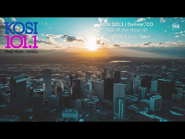 KOSI 101.1 FM - Top of the Hour ID - 6/1/2026 8PM