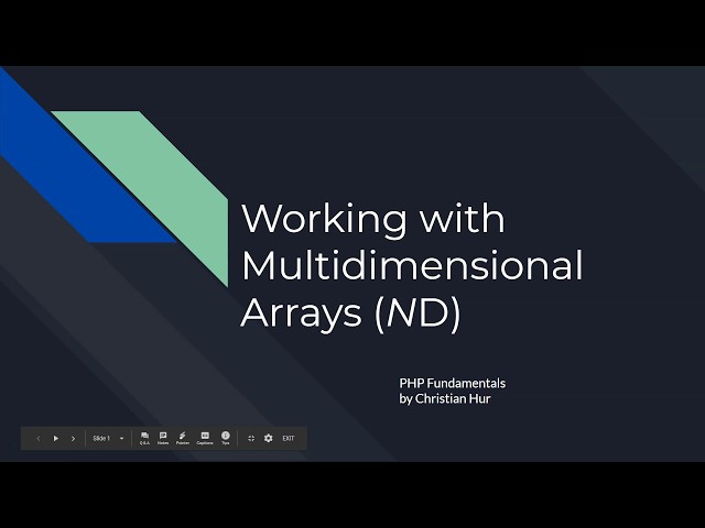 PHP: Two-Dimensional Arrays (2D)