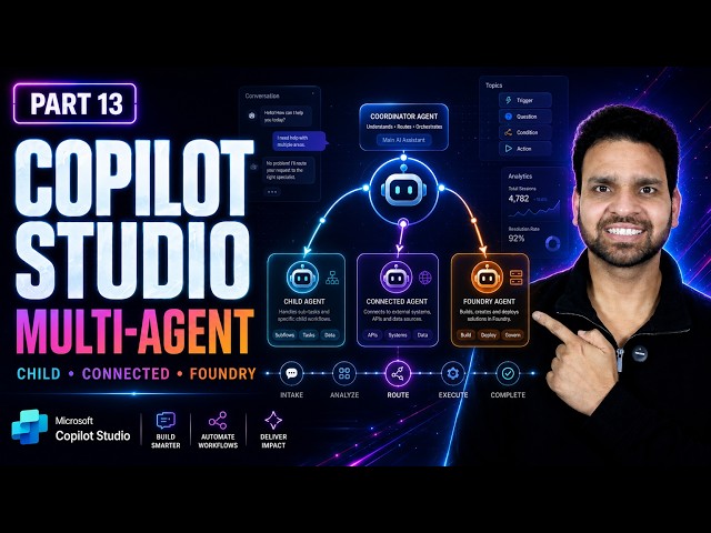 Copilot Studio | Multi-Agent Architecture with Child, Connected and Foundry Agents (Part - 13)