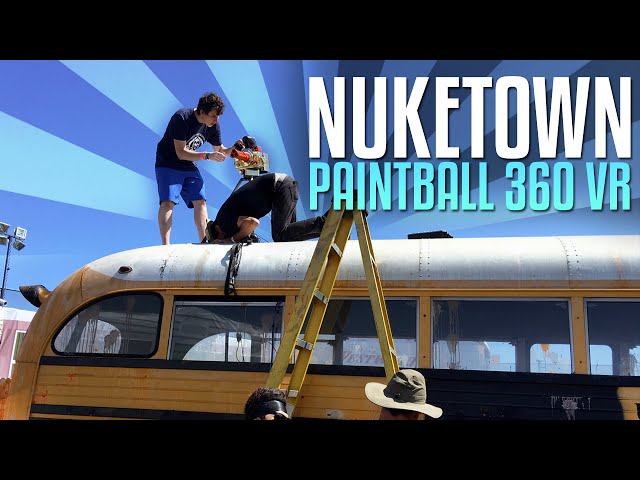 REAL LIFE NUKETOWN Paintball in 360 VR! (CoD XP 2016)
