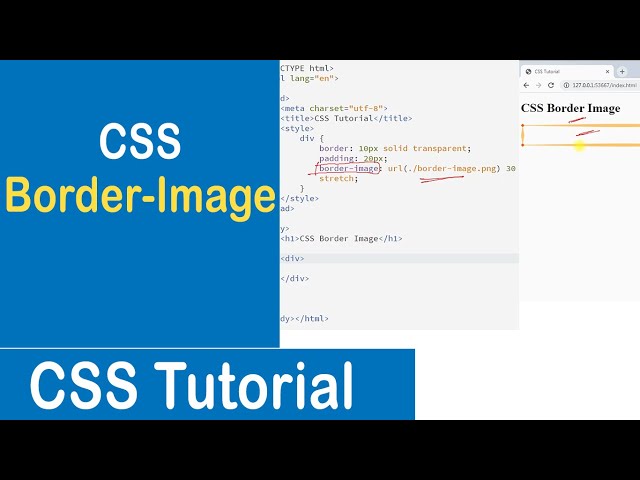 #39 CSS Border Image Property | CSS Tutorial