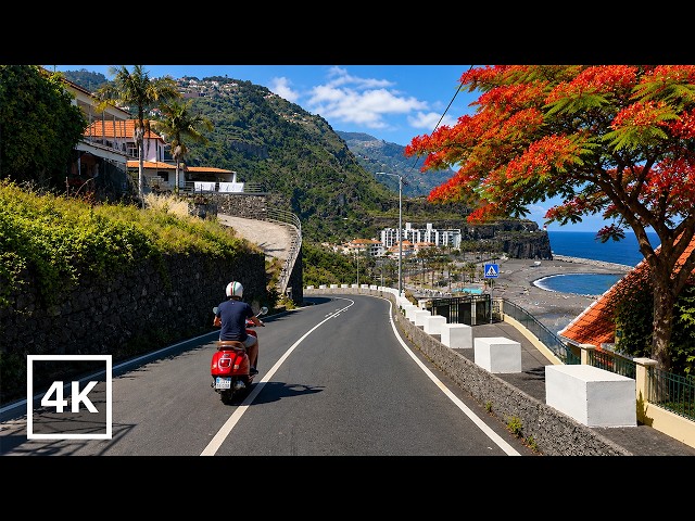 Conduciendo por las escarpadas carreteras de MADEIRA 🇵🇹 / 4K 60fps / Sonido Real