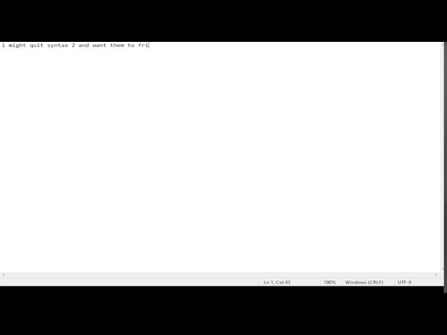 playing syntax 2 again