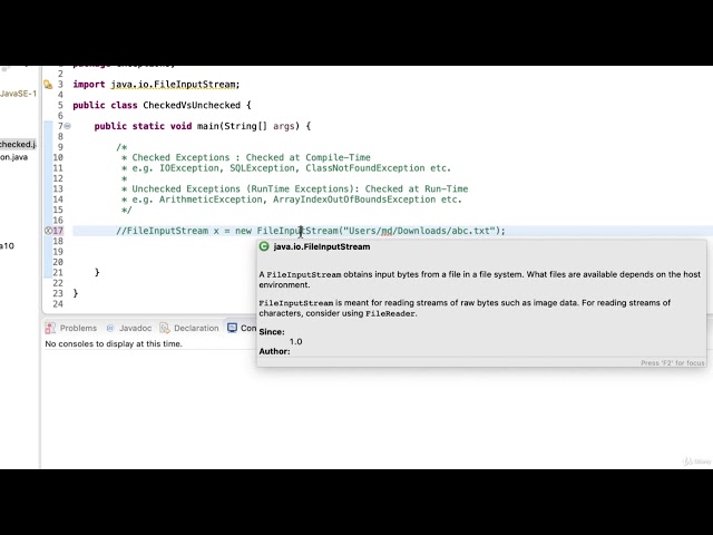 3  Checked and Unchecked Exception
