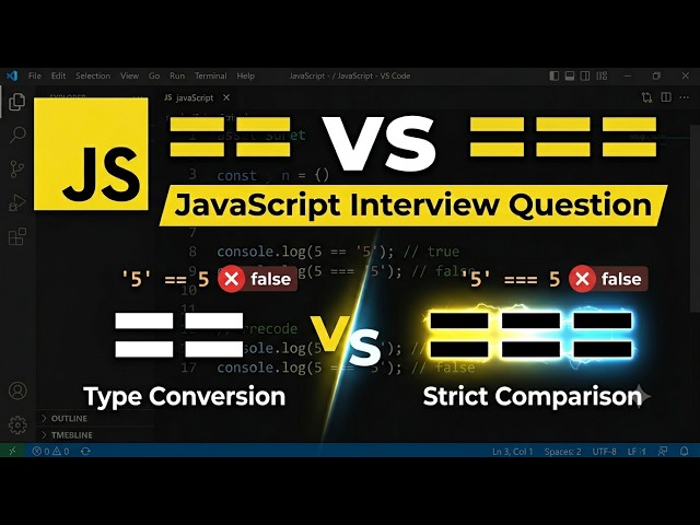 JavaScript Interview Question: == vs === Explained
