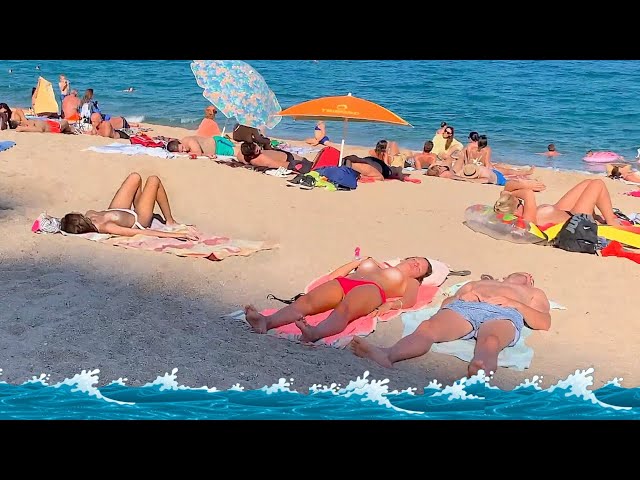 4k VIDEO BEACH walk in COSTA BRAVA Spain TRAVEL vlog