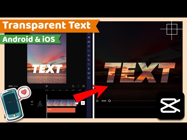Transparent Text or Video Inside Text | CapCut Android & iOS Tutorial