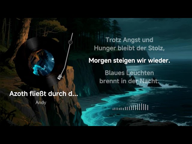 Azoth fließt durch das Land lyrics