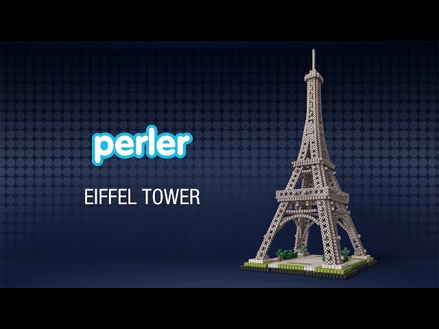 Perler 3-D Eiffel Tower Fused Bead Kit - TOTALLY NEW designs launching 3-D for Adults!