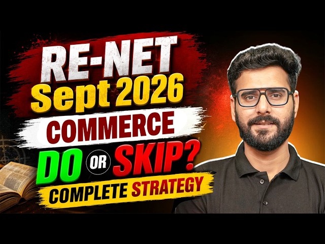 UGC RE-NET Sept 2026 Commerce | UGC NET Commerce Do & Don't Units | UGC NET Commerce Classes