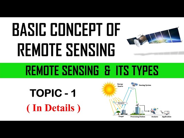 Remote Sensing and it's types (Active Sensor and Passive Sensor) || Topic 1 || Full details