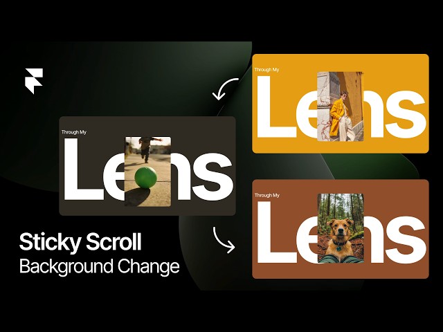 Sticky Background Color Change Scroll Effect in Framer (No Code)