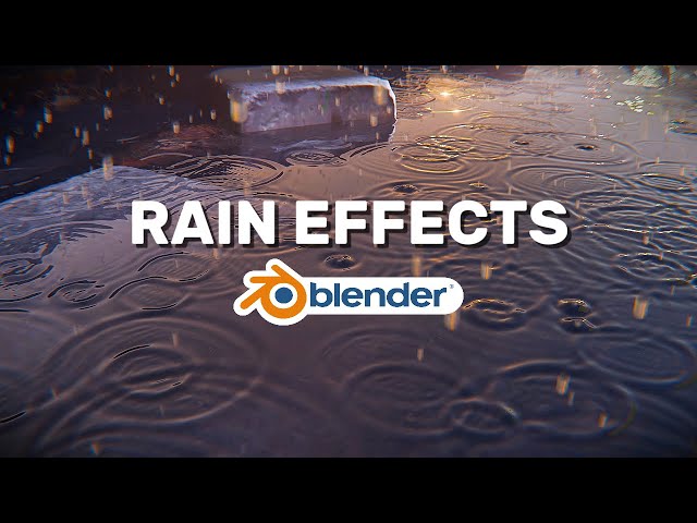 Animated Rain and Splash Effects | Blender 3D Tutorial