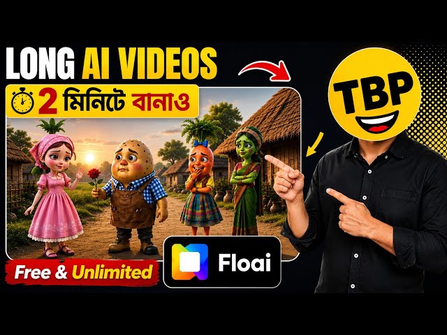 How to Create Long Videos with AI? (FREE & Unlimited) | Bangla Tutorial 2026#ai #longvideo