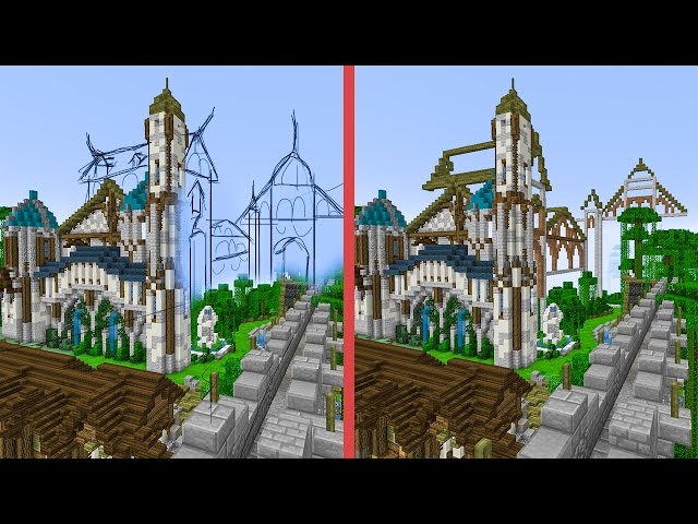 Minecraft Building w/ BdoubleO :: Wacom Minecraft Design! e446