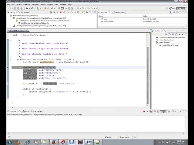 HOW TO ITERATE HASHSET IN JAVA
