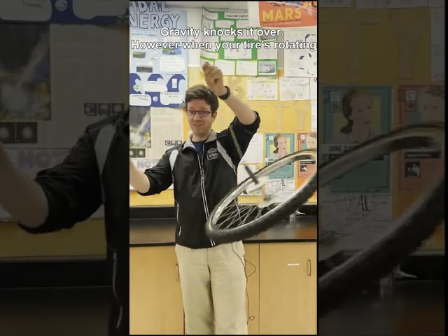 Gyroscopic Precession Helping you to Ride a Motorcycle