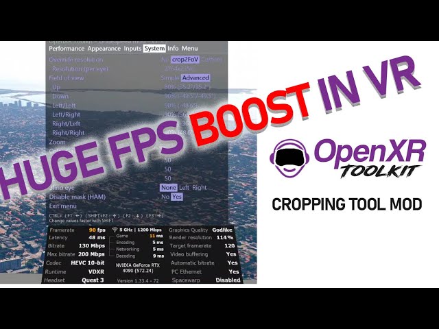 The Ultimate FPS BOOST for VR!! - OpenXR Toolkit mod.