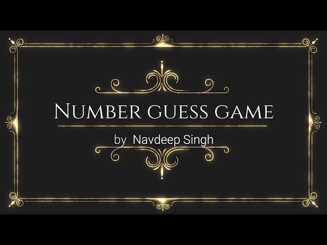 Number Guess Game | turboc++ |c++ programming |  ALL IN ONE |
