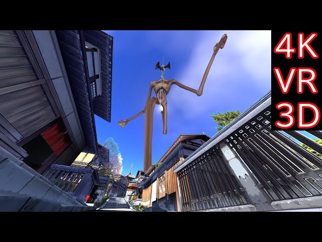 【MMD VR180】Siren Head Sprints in Kyoto  (サイレンヘッドが京都で疾走)