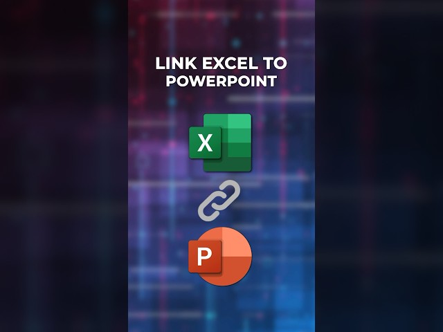 Link Excel to PowerPoint Hack: It Auto-Updates! #ytshorts #exceltips #ppt #tutorial
