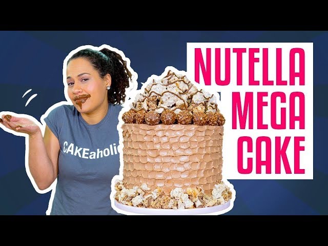 Cómo hacer un megapastel de Nutella | Merengue de avellana y crema de mantequilla | Yolanda Gampp...