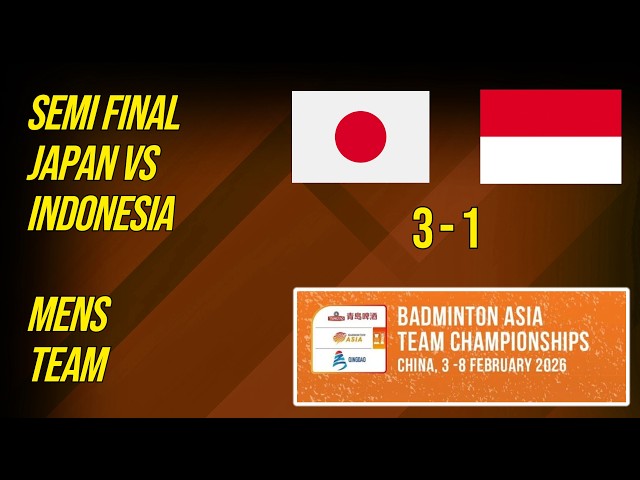 Indonesia vs Jepang | SF Mens Team BATC 2026 | Live Badminton Reaction