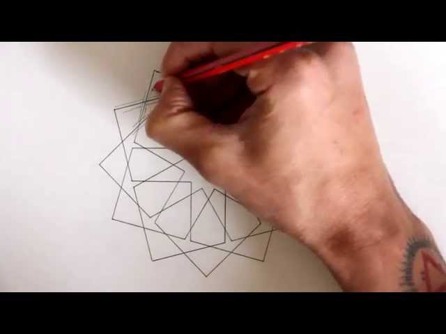 How to draw geometric design - full tutorial