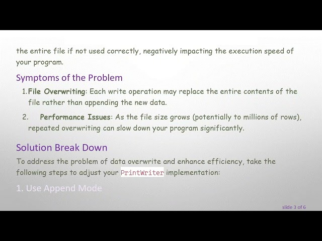 Java: Preventing PrintWriter from Overwriting Files Every Time