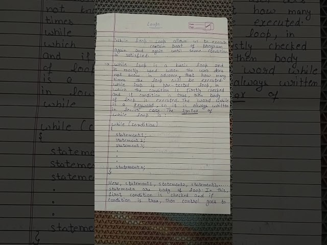 Complete while Loop in one short with Example || C Programming Language @PreetasticEducation