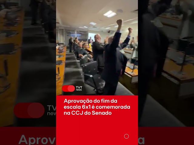 Aprovação do fim da escala 6x1 é comemorada na CCJ do Senado