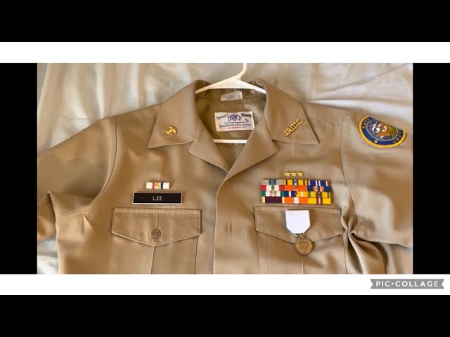 NJROTC Mens Khaki Uniform Decorations Measurements