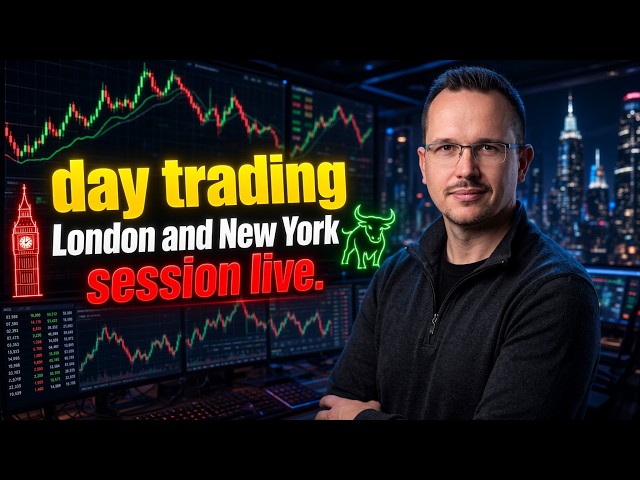 📊📈London Open! Trading NQ & Gold futures with funded accounts #daytrading