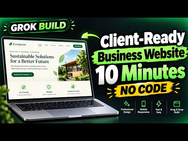 I Build a Client-Ready Website in 10 Minutes with Grok Build (No Code)