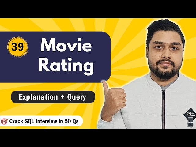 Movie Rating | Leetcode 1341 | Crack SQL Interviews in 50 Qs  #mysql #leetcode