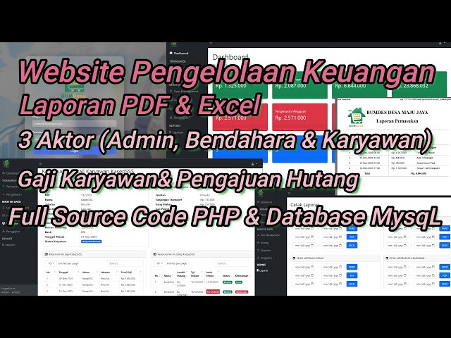 Source Code for Financial Management & Cash Reporting Website | Download Laravel Financial Report...