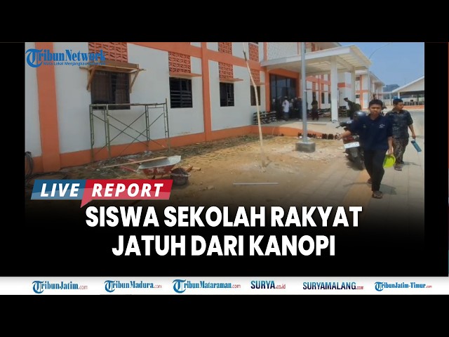 🔴 TUBAN PUBLIC SCHOOL STUDENT FALLS FROM CANOPY, Risks Climbing to Throw Key to 2nd Floor