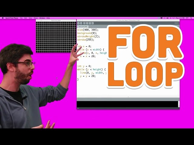 6.3: For Loop - Processing Tutorial