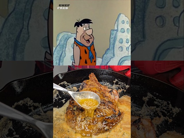 Bedrock's Yabba Dabba Delicious Brontosaurus Burger!🦖🍔 #shorts #flintstones #brontosaurus #burger