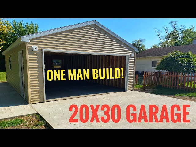 Full Garage Build! Framing AND Siding! MY DIY