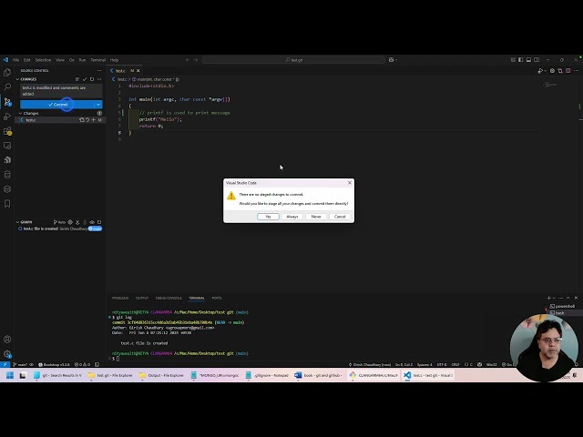 Git in VS Code Tutorial | Source Control, Commit & Git GUI Workflow | Part 6 🚀