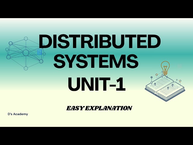Distributed systems unit 1 | Simple explanation