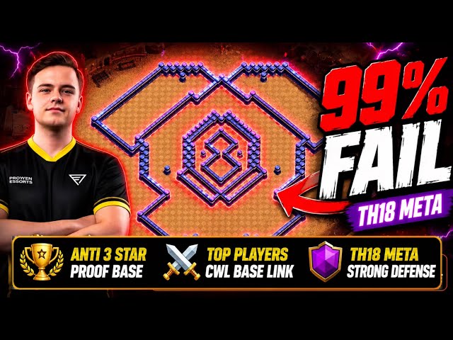 Impossible TH18 War Base for Legend League | Clash of Clans 🔥