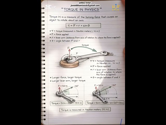 Who Controls Rotation and What Torque Reveals in Physics #physicsconcepts, #learnphysics,