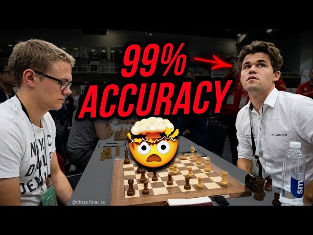 MAGNUS CARLSEN PLAYS LIKE A MACHINE… 99% ACCURACY!
